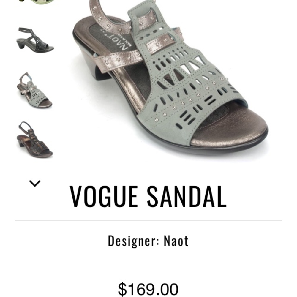 Leather heeled Naot sandals